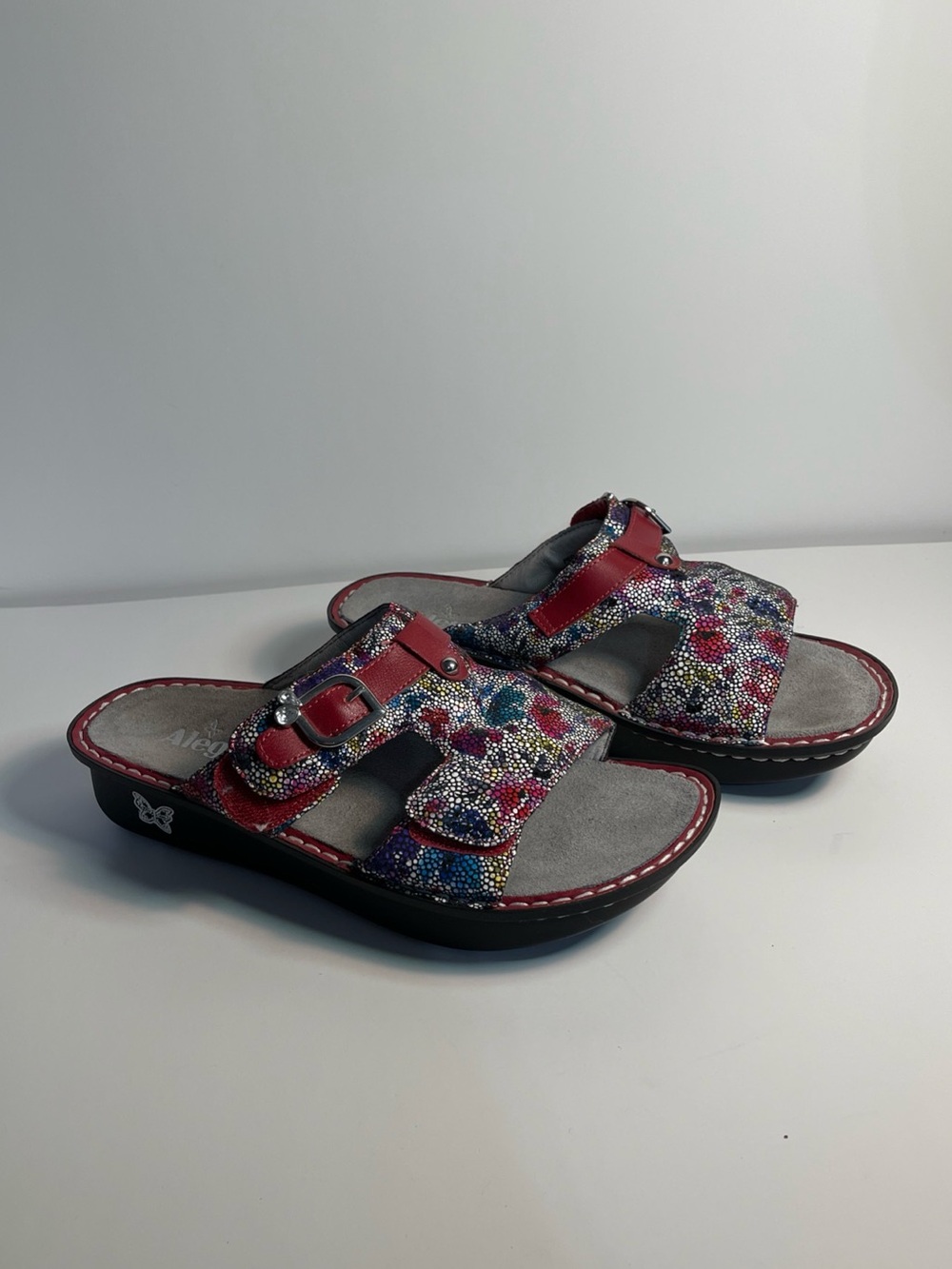Algeria Peggy Blissful Colorful Sandle Slide Peg 447 Size 10.5